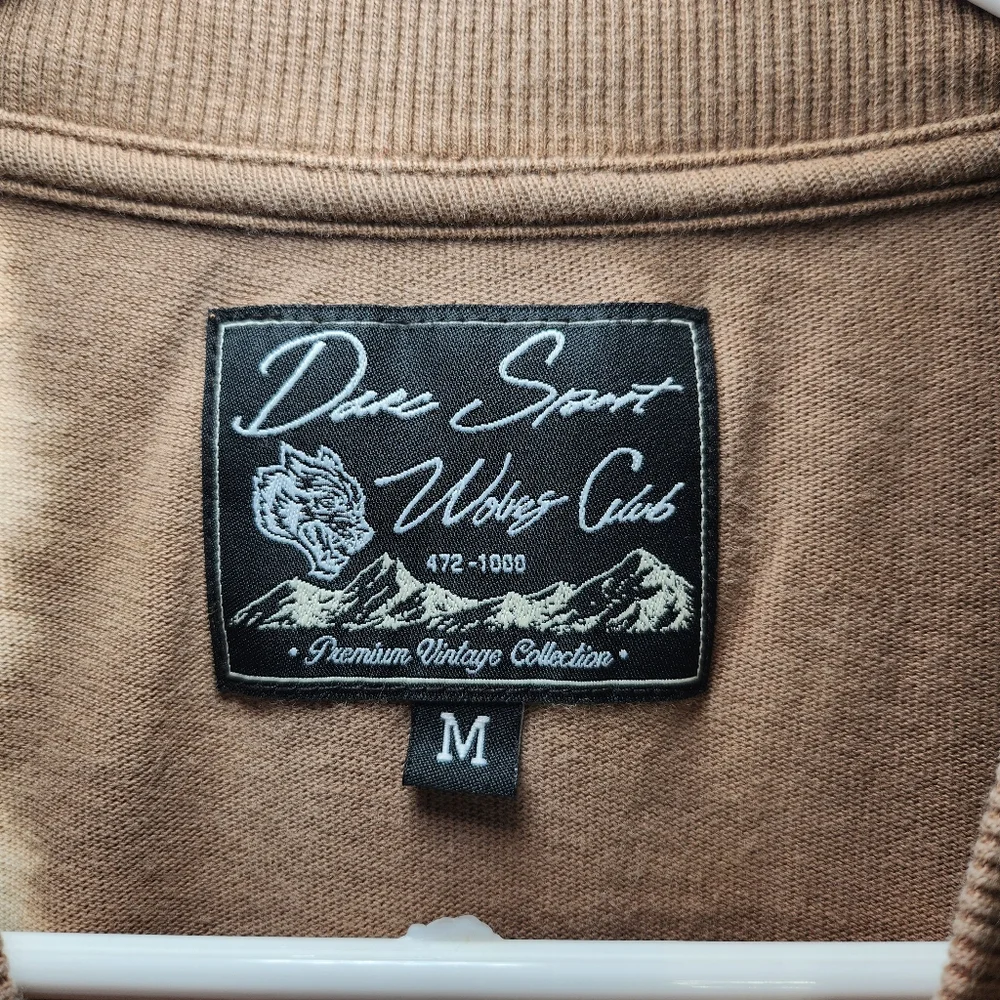 Darc Sport Wolves Cropped Tee Brown / Cream Size M - Picture 5 of 5